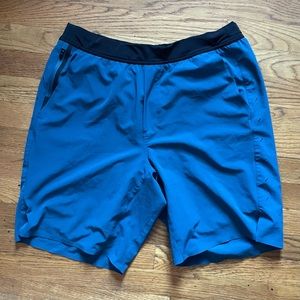 Target Men’s Workout Shorts Lined, 9” inseam.